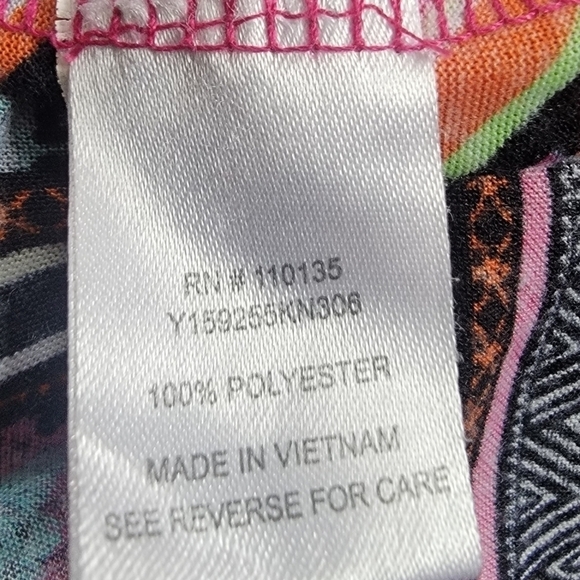 Beautees Maxi Medium Multi Colored Zig Zag Chevron Spaghetti Strap summer Dress - Picture 9 of 10